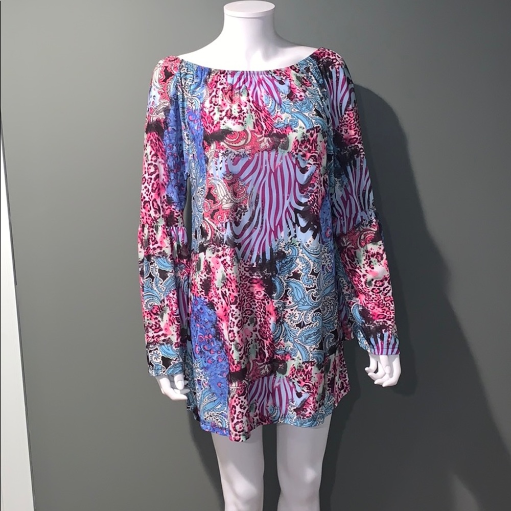 WOMANS stretch long sleeve dress SZ.L